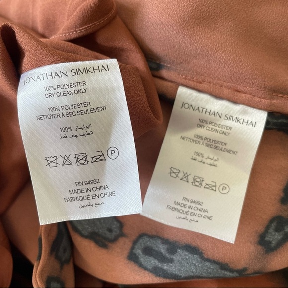 Jonathan Simkhai Katana Halter Twist Blouse Joey Wide Leg Pant Shibori Set NWT M - Picture 9 of 11